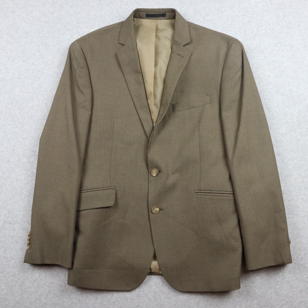 Kenneth Cole‎ Reaction Blazer Mens 40S 2-Button Suit Jacket Coat Business Brown
